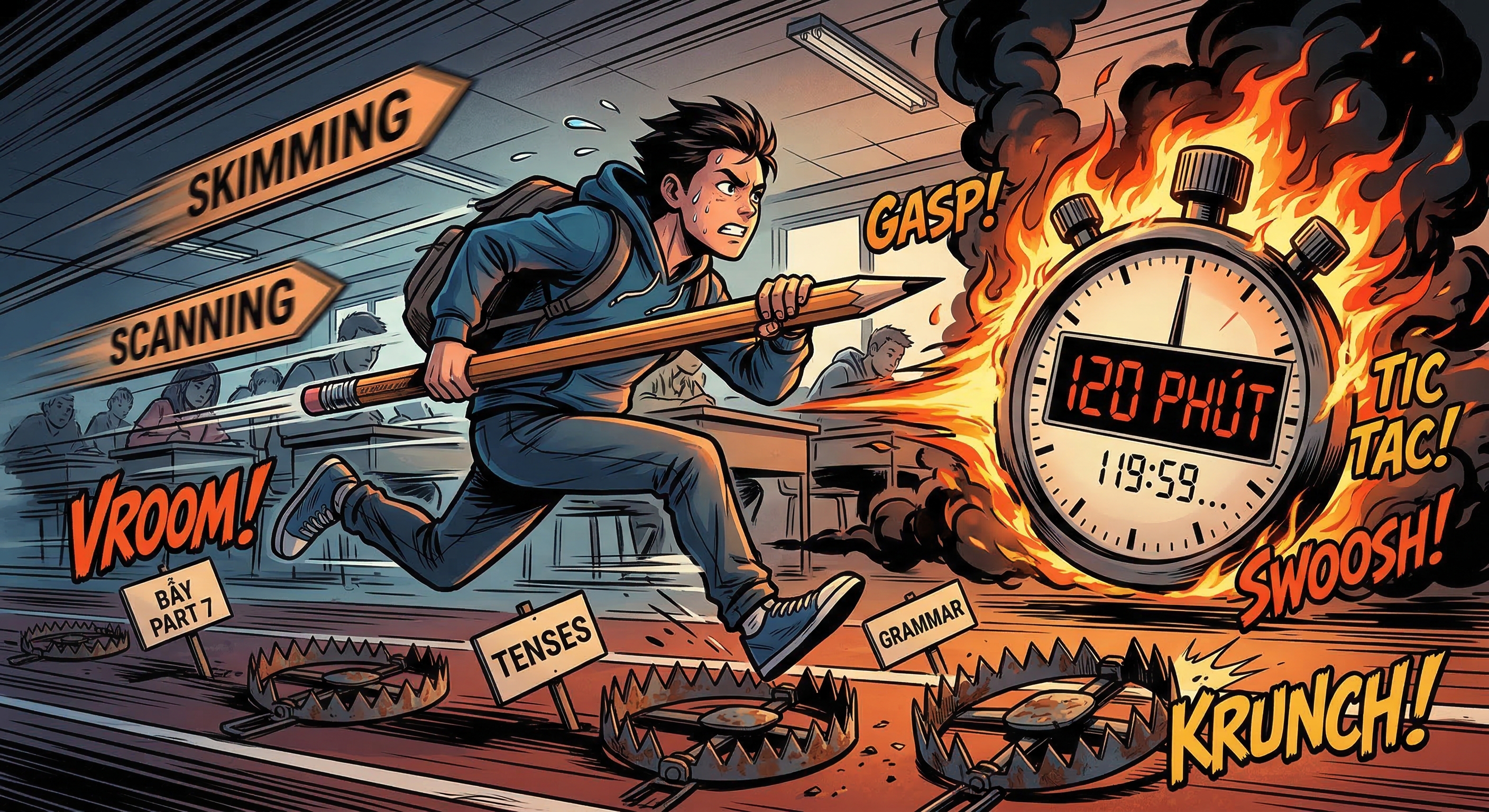 Kỹ thuật Skimming và Scanning giúp kiểm soát thời gian làm bài TOEIC Reading